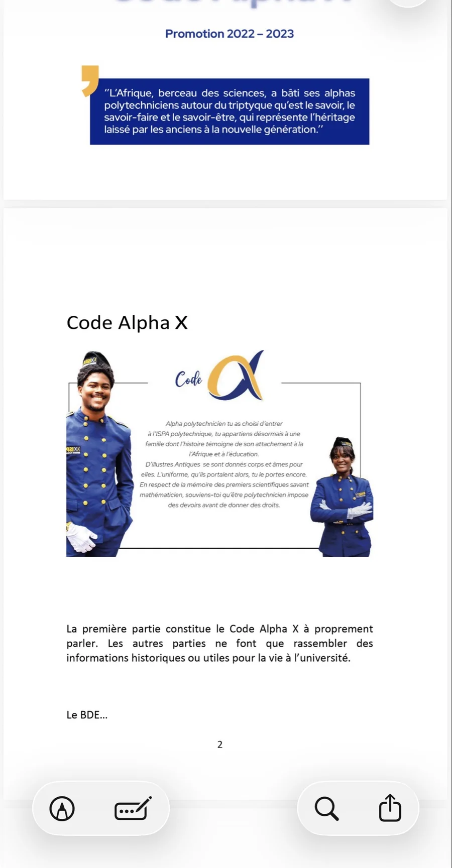 Étudiants de la promotion Code Alpha X